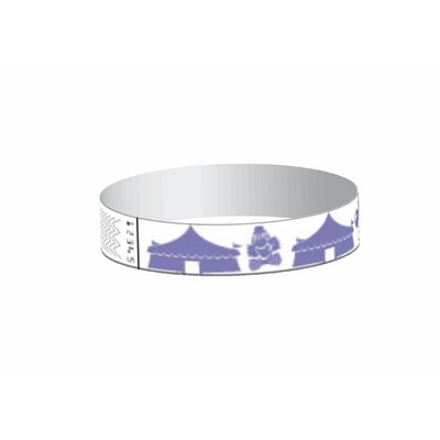 Stock Carnival Pattern Tyvek Wristband (3/4")