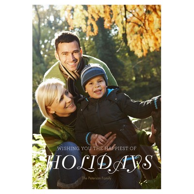 The Happiest of Holidays Christmas Photo Cards