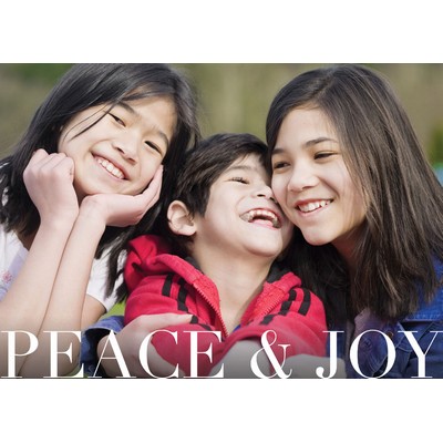 Peace & Joy Holiday Photo Cards