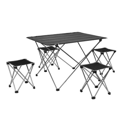 Foldable Table and Stools set