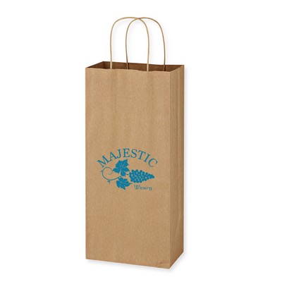 Kraft Paper Brown Wine Bag - 5.25" X 13"