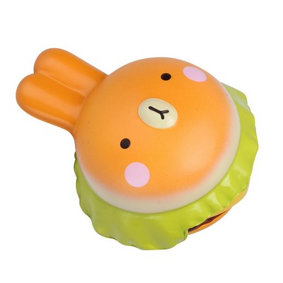 Slow Rising Scented Orange Rabbit Burger Squishy