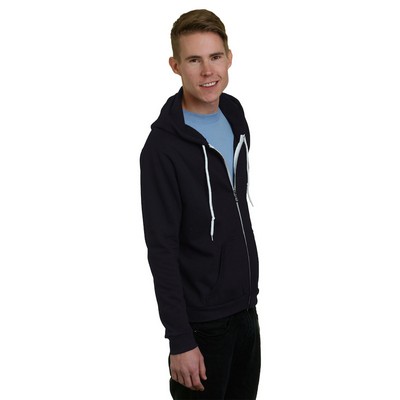 BAYSIDE Unisex USA Made Full-Zip Lightweight Hooded Sweatshirt