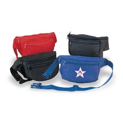 Nylon 3-Pocket Fanny Pack