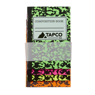 Mini Neon Composition Notebook Set