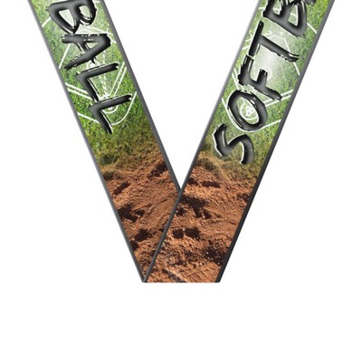 Sublimated Softball Sewn Through Neckband (1-1/2" X 34")