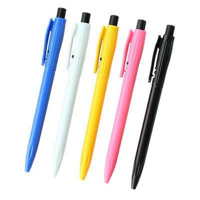 Plastic Retractable Ballpoint Pen