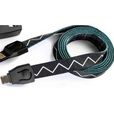 2-in-1 neck Lanyard Charging Cable