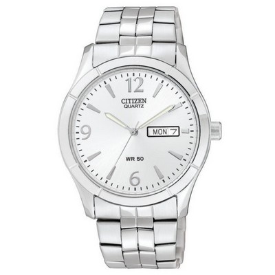 Citizen Men's Quartz Stainless Steel Bracelet with White Dial