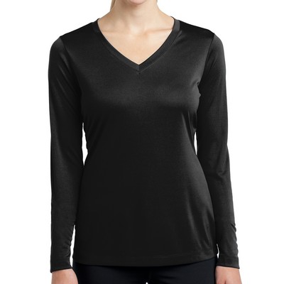 Sport-Tek® Ladies' Long Sleeve PosiCharge® Competitor™ V-Neck Tee