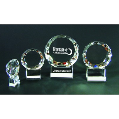 Sphere Awards optical crystal award/trophy 5"D