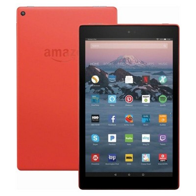 Amazon Fire HD 10 Tablet (10.1" Display, 32 GB) w/Alexa (Punch Red)