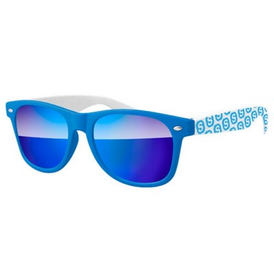 2-Tone Retro Mirror Sunglasses