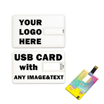 Custom Credit Card USB Flash Drive 2GB