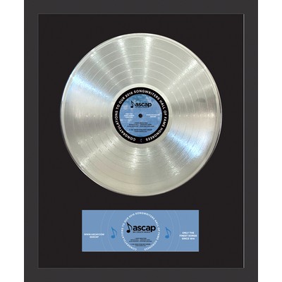 Personalized Platinum Framed Records W/ Custom Printed Insert