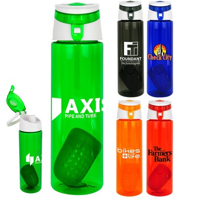 Trendy 24 oz Colorful Floating Infuser Bottle