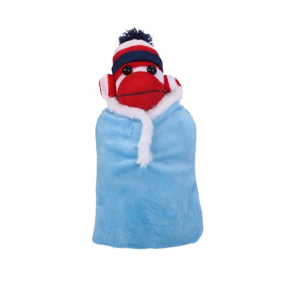 Patriotic Sock Monkey in Baby Sleeping Bag