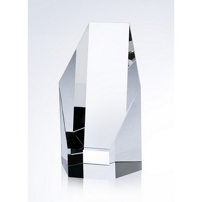 Small Hexagon Tower Optic Crystal Award