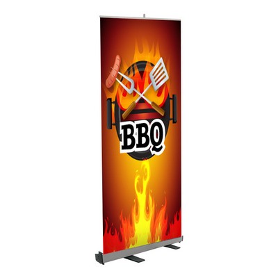 BBQ Pre Printed Roll Fx Banner Brown 33" x 80"