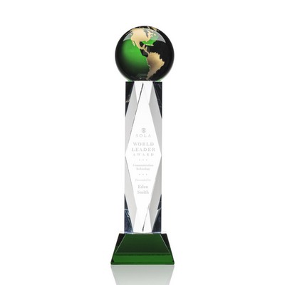 Ripley Globe Award - Optical Green/Gold 16"