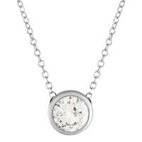 Jilco Inc. 0.50 Carat Diamond Bezel Necklace