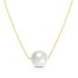 Jilco Inc. Floating Pearl Pendant Yellow Plated Necklace