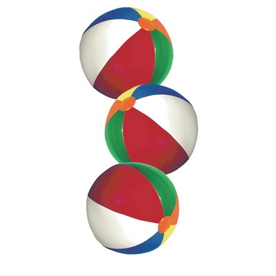 Mini Beach Ball w/ Multi-Colored Panels (4.5" Inflated)