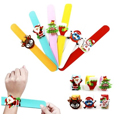 Novelty Christmas Silicone Slap Band Bracelet