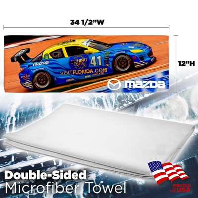 Double Sided Automotive Microfiber Cleaning Towel - Sublimation