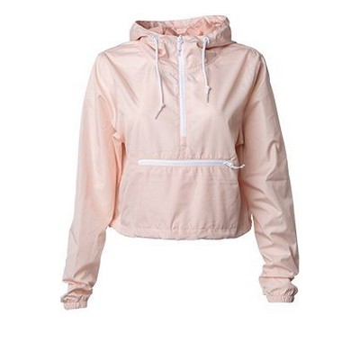 Independent Trading Co.® Ladies Lightweight Pullover Crop Windbreaker