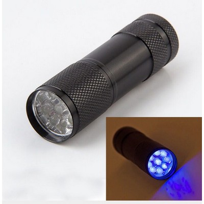 Mini Detection 9 Led Uv Violet Flashlight