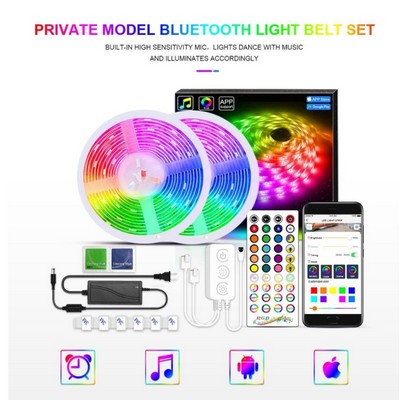 32.8ft 300Leds Color Changing LED Strip Lights Bluetooth LED Lights with APP Control, Remote