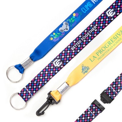 3/4" Dye Sublimated Youth Lanyard with Breakaway