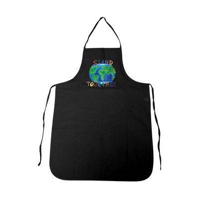 Black Bib Apron - Full Color Transfer (24" x 35")