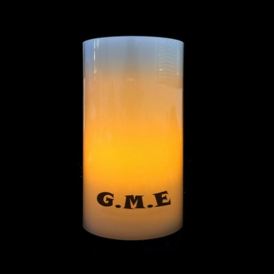 3"x6" Flameless Pillar Candle w/Timer