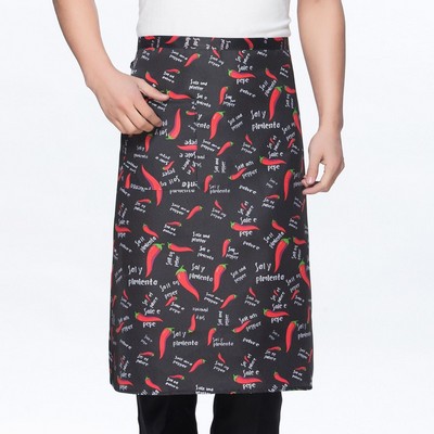 Full Color Polyester Waist Apron with Pocket