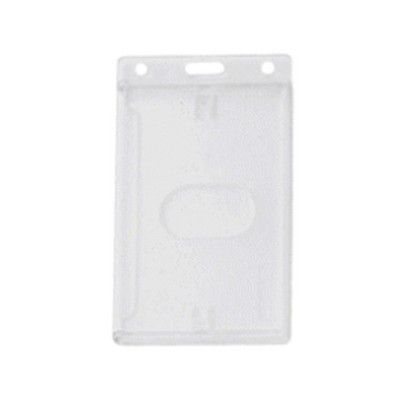 2.18" W x 3.38" H - Vertical Rigid Card Holder (1 Color Imprint)