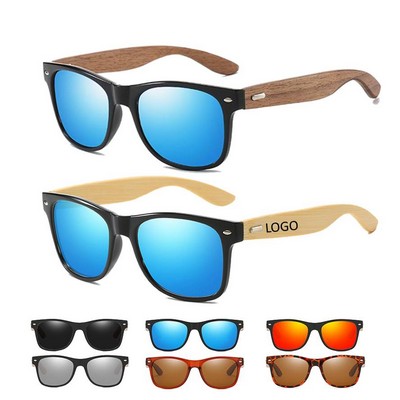 Square Wood Polarized Sunglasses