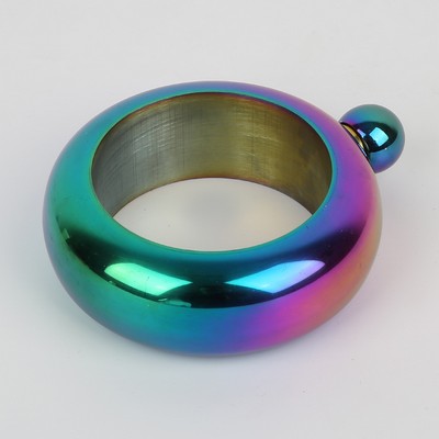 Rainbow 3.5 OZ Stainless Steel Wine Pot Metal Wine Bottle Bracelet