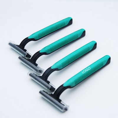 Disposable Shaver With Rubber Handle