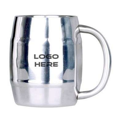 15 Oz. Stainless Steel Double Wall Cup w/Handle