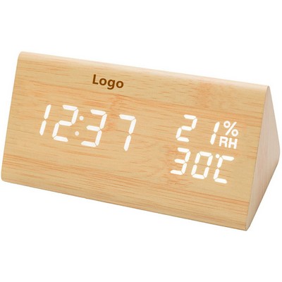 Wooden Digital Alarm Clock