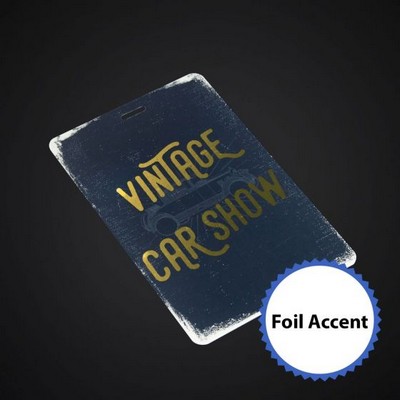 3 3/4 x 5 1/2 Prem Event Badge-Foil Accent