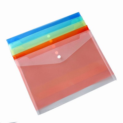 Custom clear filing storage bag A4 document pouch