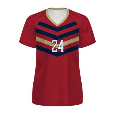 High Five Ladies' Freestyle™ Sublimated Turbo V-Neck Soccer Jersey