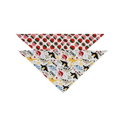 Custom Full Color Polyester Sublimation Small Pet Bandanna