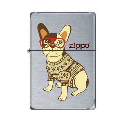 Zippo® Vintage™ Series Brushed Chrome 1937 Lighter w/o Slashes