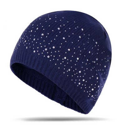 Winter Women Ski Cap with Sequin