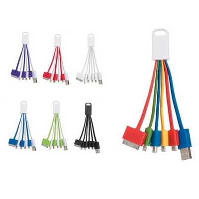 6-in-1 Multifunctional Porkpie USB Data/Charging Cable