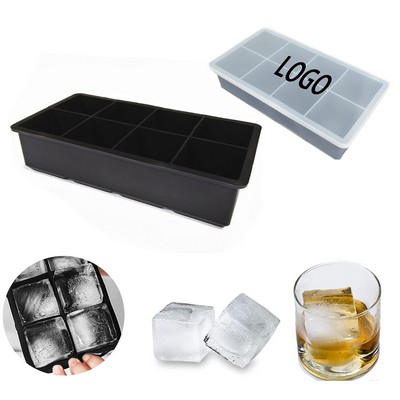 8 Square Ice Cube Trays with Lid